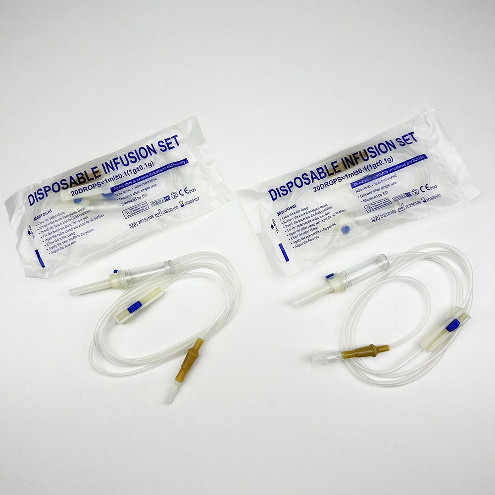 Disposable Animal Infusion Set Screw Mouth Straight mouth Infusion Hose Animal Drip Injection Extended Infusion Tube