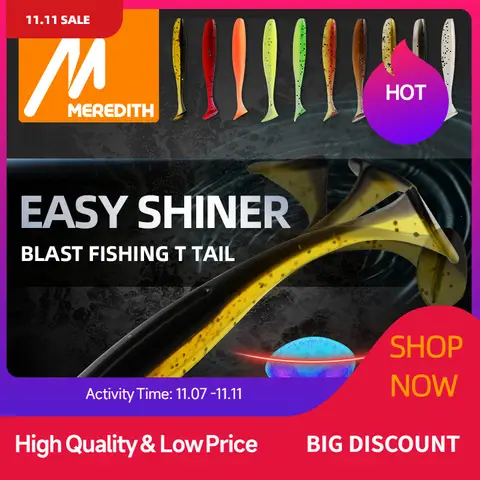 Soft Fishing Lures 50-100mm MEREDITH