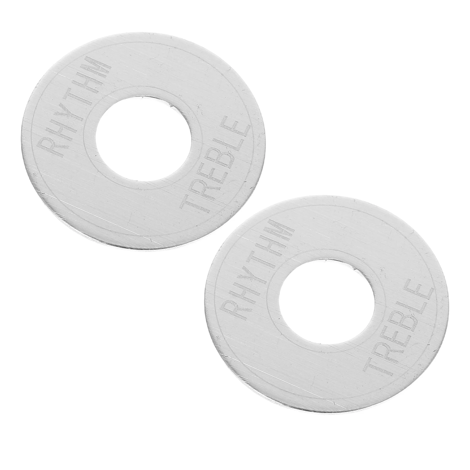 

2pcs Guitar Accessories Durable Metal Toggle Switch Surround Plate Rhythm Treble Bezel Hardware