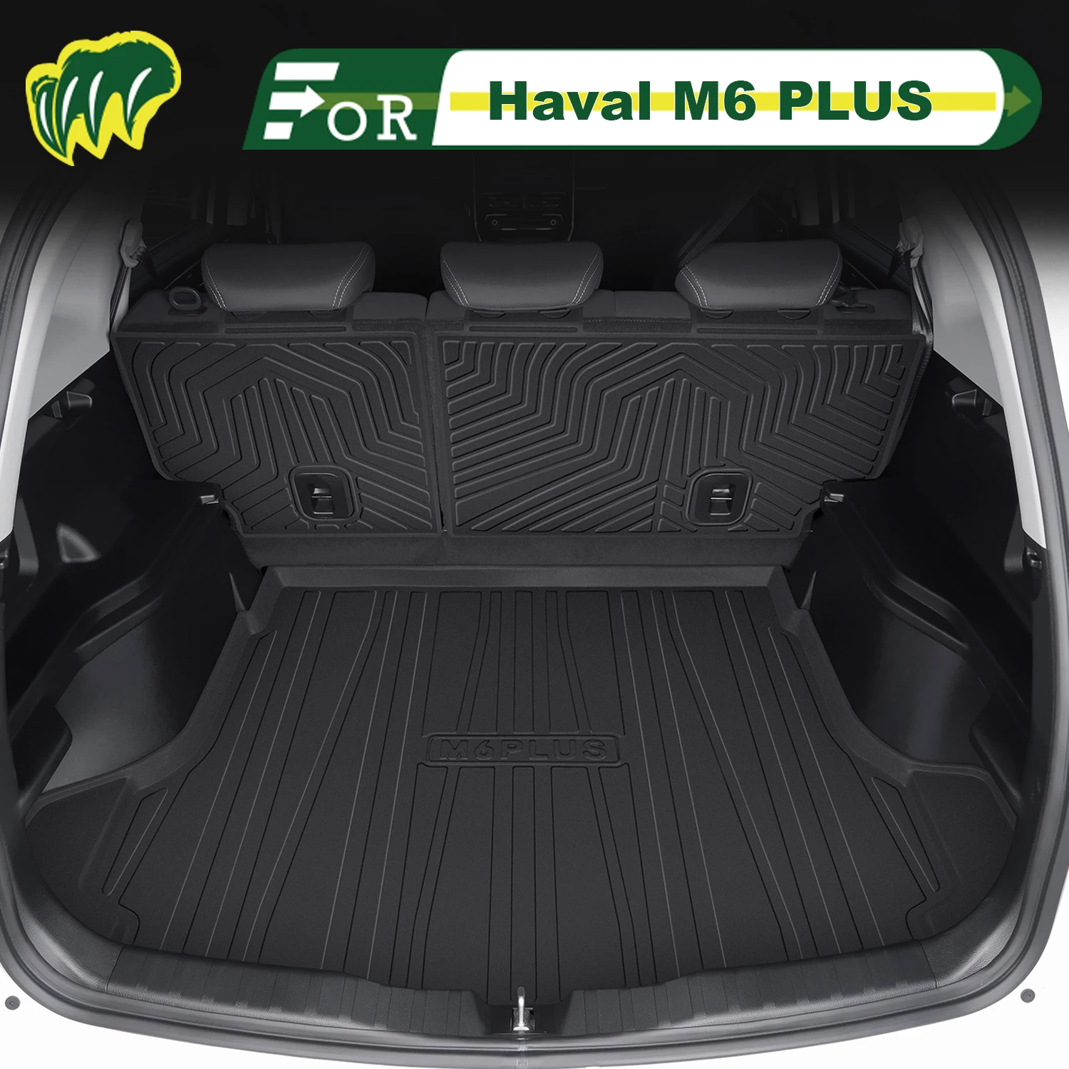 

For Haval M6 PLUS 2017-2025 TPE Custom Fit Car Trunk Mat All Season Cargo Mat 3D Shaped Trunk Liner Rear Trunk Protection Mat