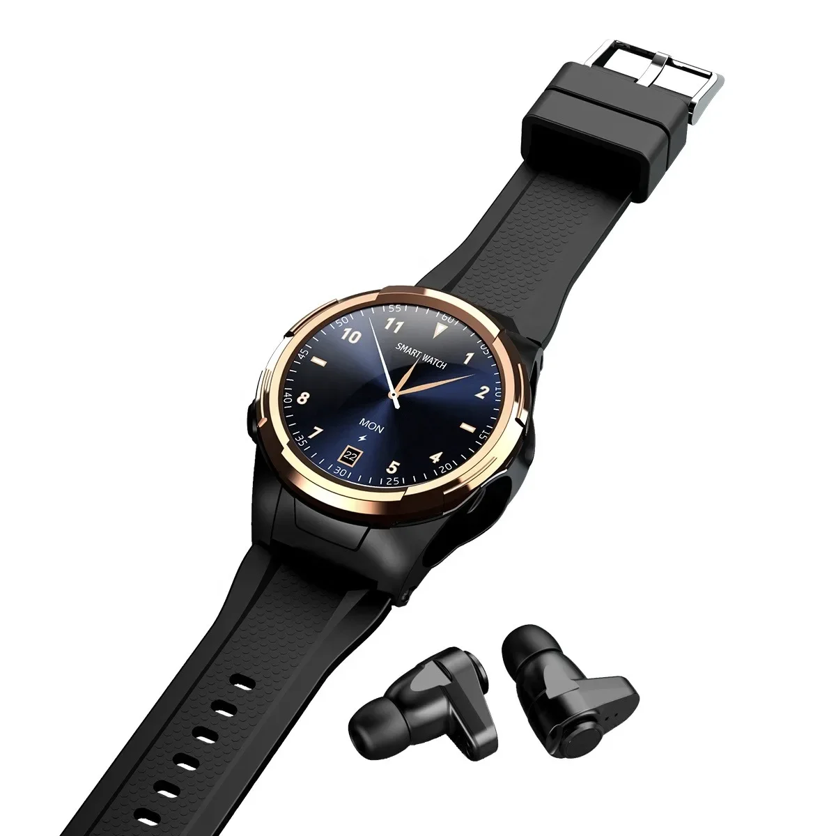 Smart Watch Touch com Fones de Ouvido, Fones Esportivos, Música, Novidades, Marca, 2 em 1, 2023