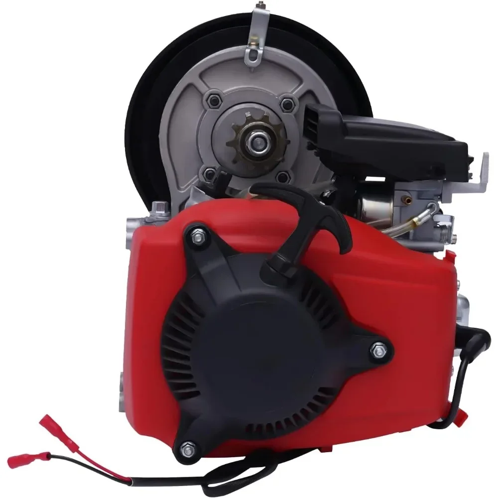 For 49CC Motorized Bicycle Kit Bike Engine Kit Single Cylinder 4-Stroke Gas Petrol Motorized Bike Engine Scooter Belt Gear