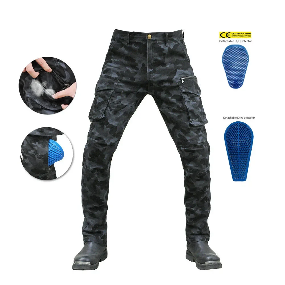 

Motorbike Pantalones Sports Cycling Pants Motorcycle Pants Pantalones Camouflage Detachable Liner Adjustable Protective Gear