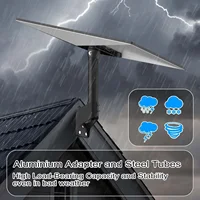 Para plato estándar Starlink Gen3/V3, Kit de montaje en pared y techo giratorio 360, soporte de poste corto, accesorio satelital StarLink