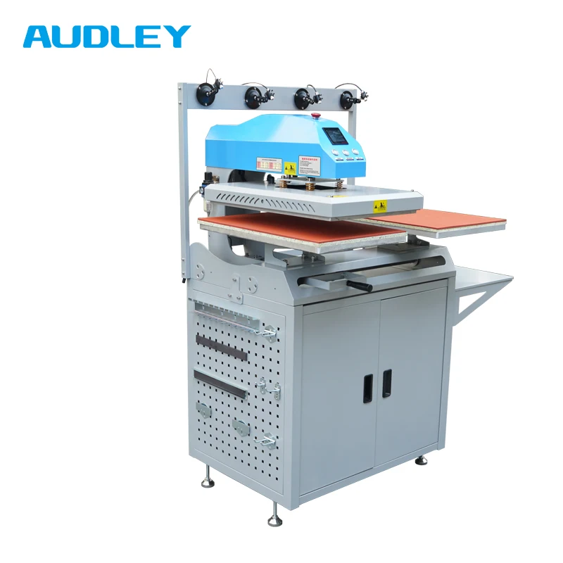 

Audley Automatic Pneumatic Heat Transfer Machine Auto Open T Shirt Heat Press Machines For Garment Logo Transfer