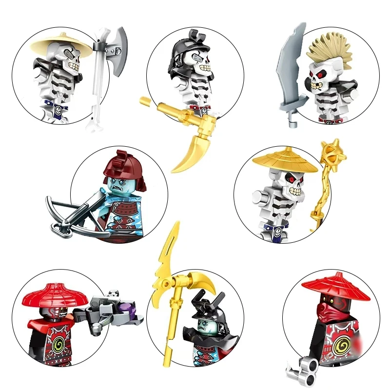 Anime Cartoon ninja Model Bricks Lloyd Kai Jay Zane Cole Nya Mini Compatible Assemble Action Figures Movable Toy Building Blocks view 2
