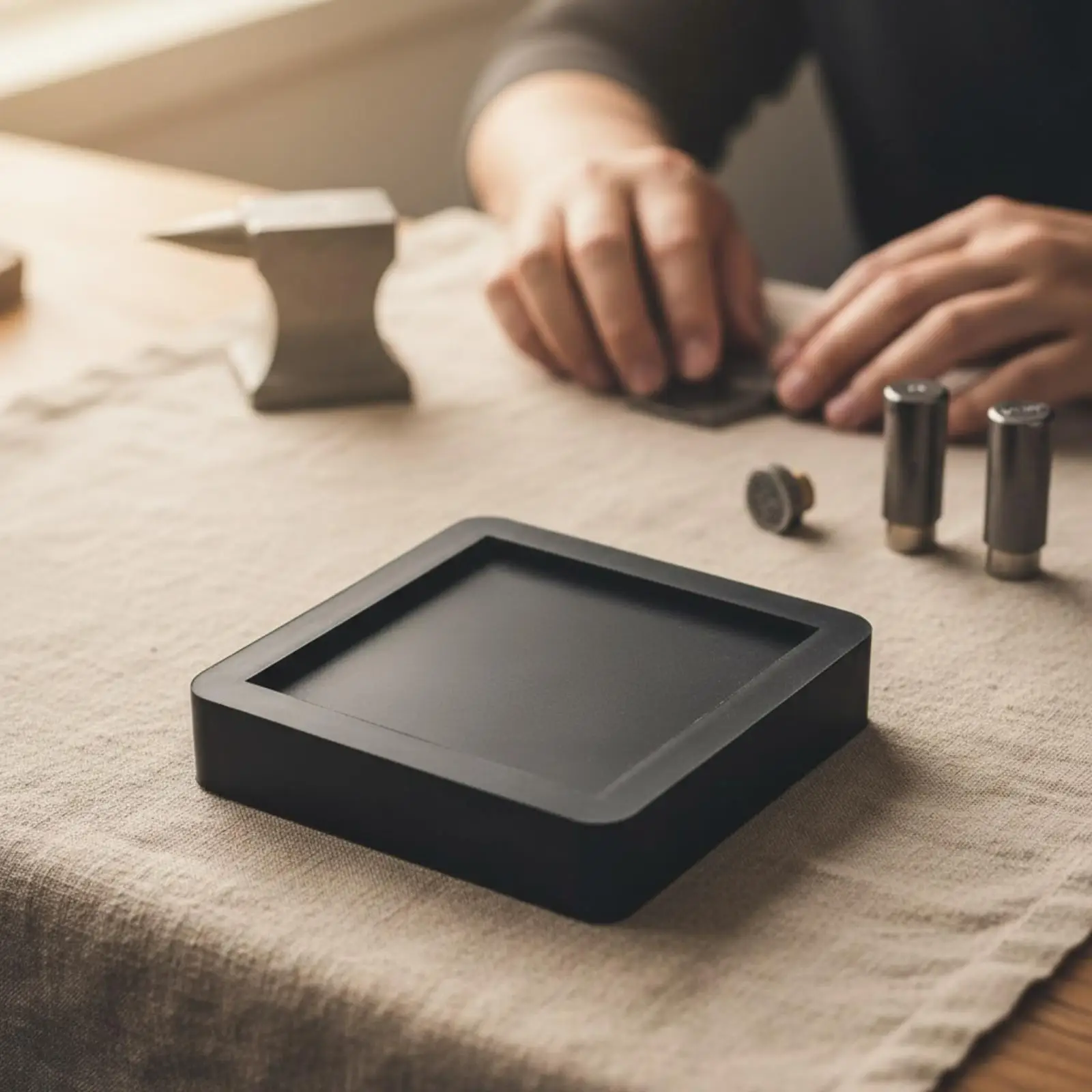 Premium Rubber Anvil Pad for Jewelry Making Bench Block Impact Dampening Cushion for Delicate Workpiece Protection view 3