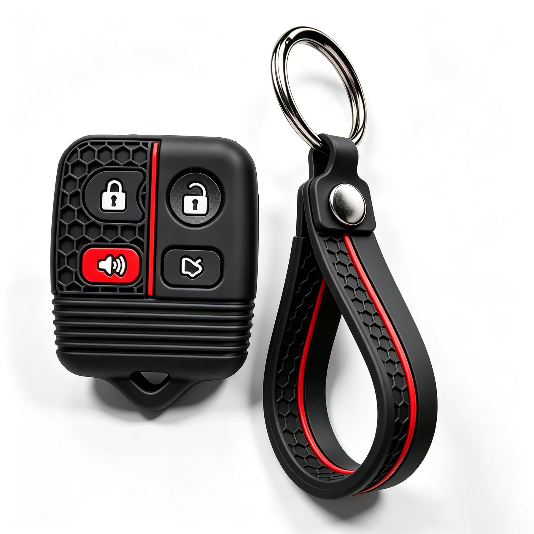 Para Ford Mercury Cougar Grand Marquis Mariner Montego Sable Focus Escape Mustang Explorer: Funda Protectora para Llaves de Coche / Porta Llaves