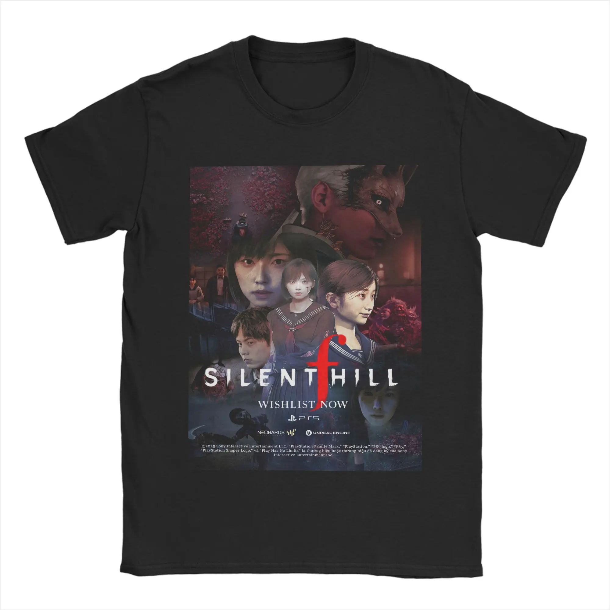 

Cool Silent Hill f Horror poster T-Shirt for Men Crew Neck Cotton T Shirts Short Sleeve Tees Original Tops