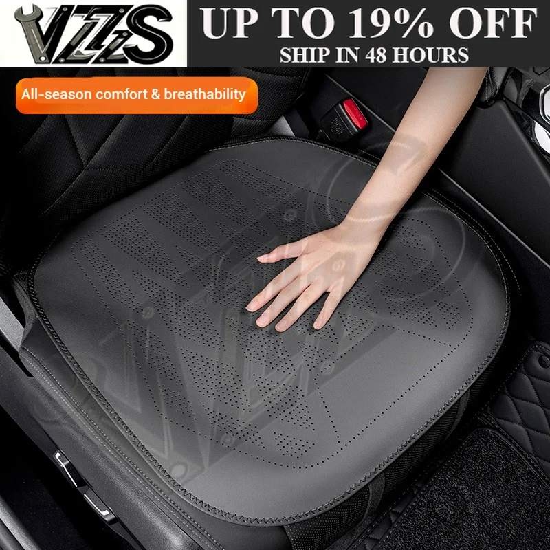 For CHERY TIGGO2 4 TIGGO7 TIGGO8 9 ARRIZO 6 8 2025, Leather Ventilated Car Seat Cushion, Non-Slip All-Season Auto Cushion