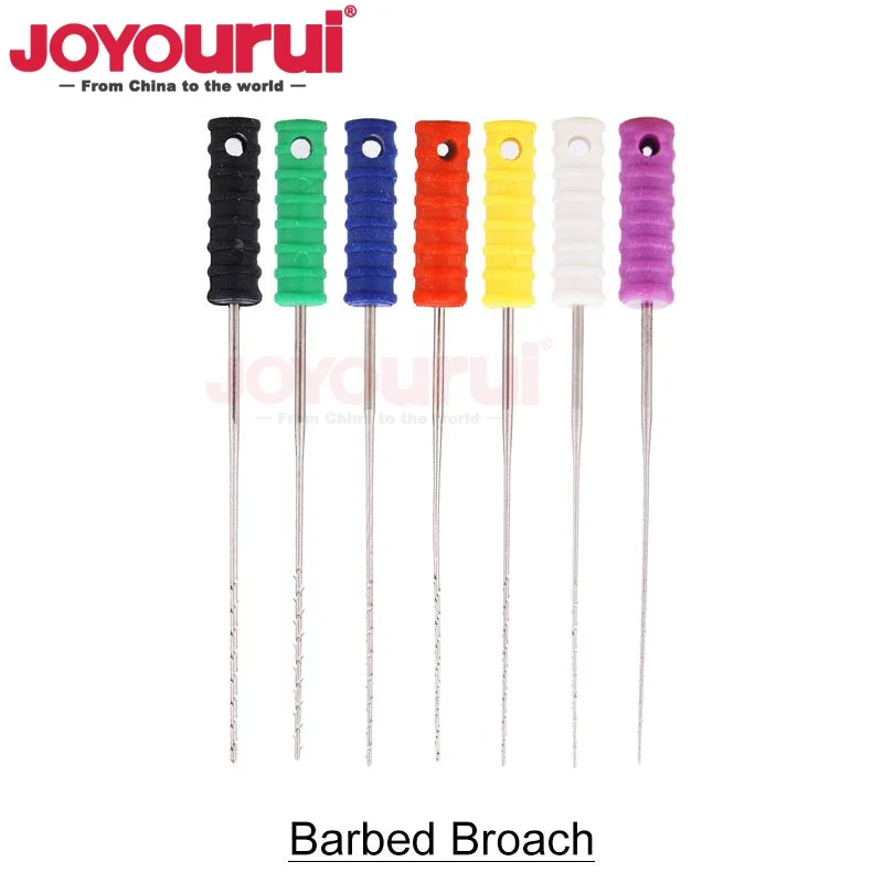 10Pcs/Pack Dental Barbed Broaches Files Endodontic Root Canal Cleaning Dentist Product Hand Use Files Dentistry Tools