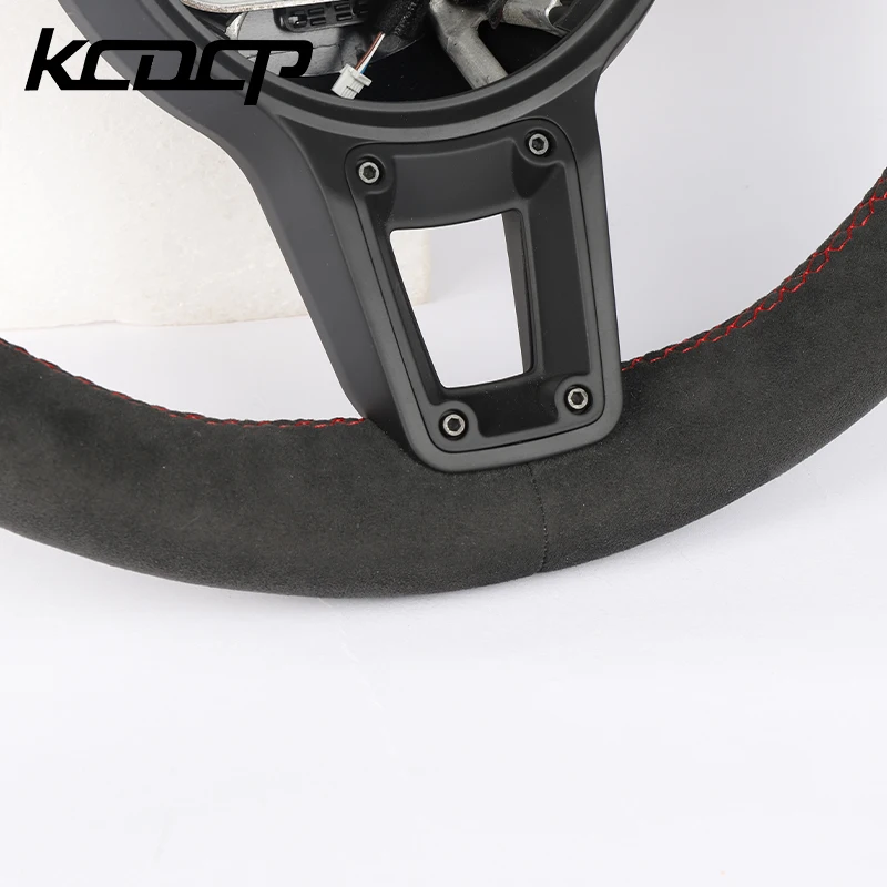 Passend für Porsche Panamera Cayenne Macan 718 Boxster Cayman Taycan Carrera 996 911 981 957 958 991 LED-Lenkrad aus Kohlefaser