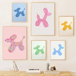 Pink Balloon Dog Printable Wall Art Posters Preppy Bedroom Decor Teens Posters for Dorm Room Dog Print Postercollege Apartment