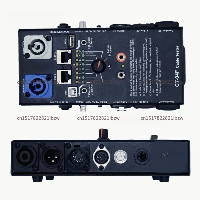 CT-20 Multifunctional Line Tester Audio Line Xlr Signal Line Tester Hdmi