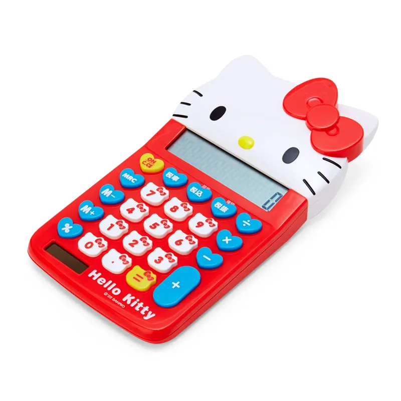 Japan Sanrio Solar Computer Hellokittys Kuromi Mymelody Cinnamoroll Calculator Office Student Cartoon Kawaii Anime Plush Toys