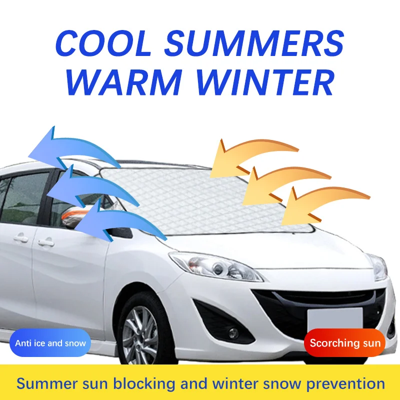 Auto Exterior Accessories For Mazda 5 MPV Winter Car Snow Shield Shade Front Windshield  Waterproof Ice-Frost Sunshade Cover