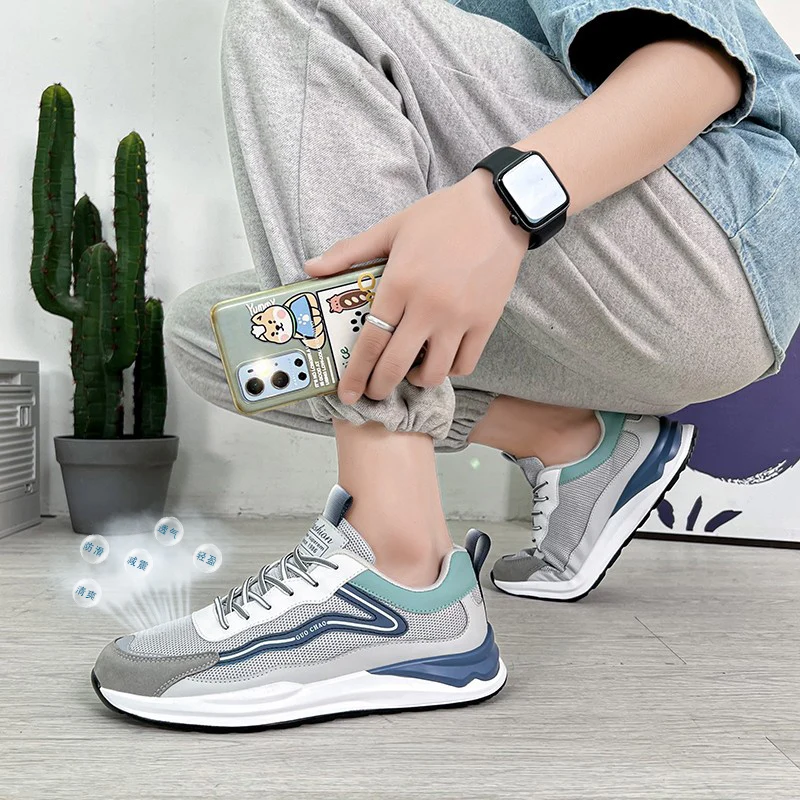 

Men's Shoes 2025 New Autumn Trendy Brand Torre Men's Thick Sole Increased Casual Flow Reflective Sports Running Trendy Shoes