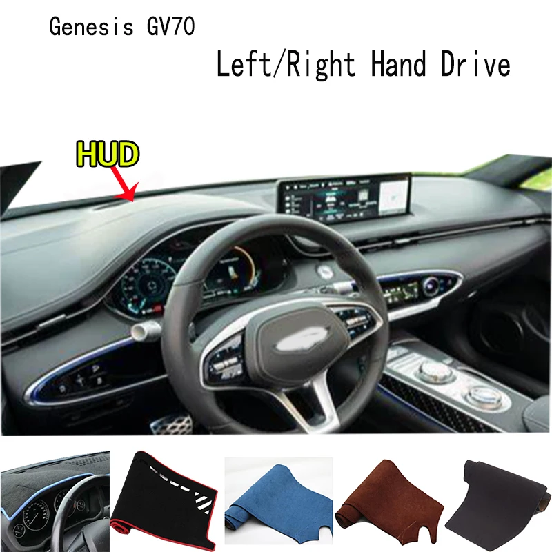 For Genesis GV70 2023-2024 Accessories Dashboard Cover Instrument Panel Dash Mat Dashmat Protective Pad