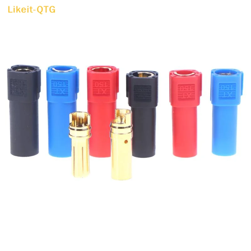 

Hot！5PCS Amass XT150 6mm Bullet Connector Adapter Plug Set Male Female 130 High Rated Amps For RC LiPo Battery