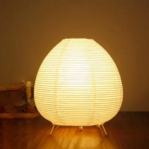 Japansk lykta LED-bordslampa Vardagsrum Sovrum Sängbord Rispapperslampor Studie Hemmakonst Kreativ Inredning Bordslampor 10 best sales rumsprylar - №2