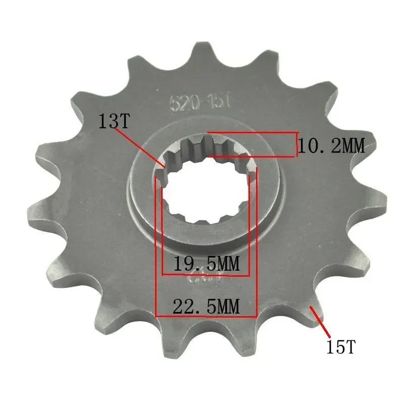 520 13T 14T 15T Front Sprocket for Suzuki Road DR250 90-93 1995  DRZ250 01-07 GSF250 TSX250 85-90 DR350 90-99