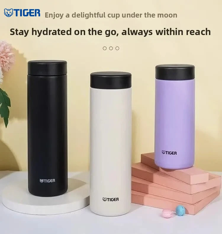 TIGER Dream Gravity Leakproof Thermos Cup MMZ-W035 Stainless Steel Vacuum Bottle Portable Travel Insulated Mug for StudentOffice