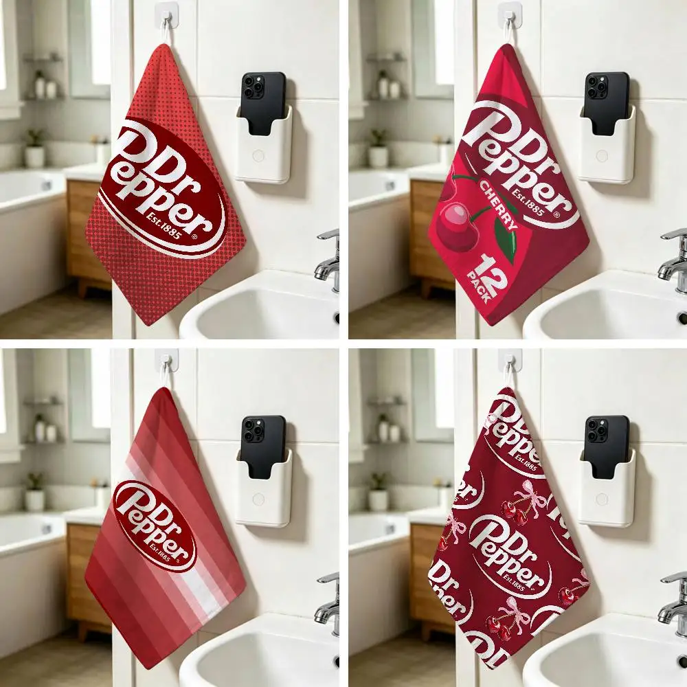 Dr P3pp3r Retro Soda Est 1885 Polyester Cotton Daily Towel Hanging Kitchen Hand Wiping Cloth Durable for Whole House Use
