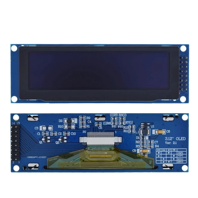 1U chassis 3.12-inch OLED display 256*64 OLED display module 3.12-inch LCD screen