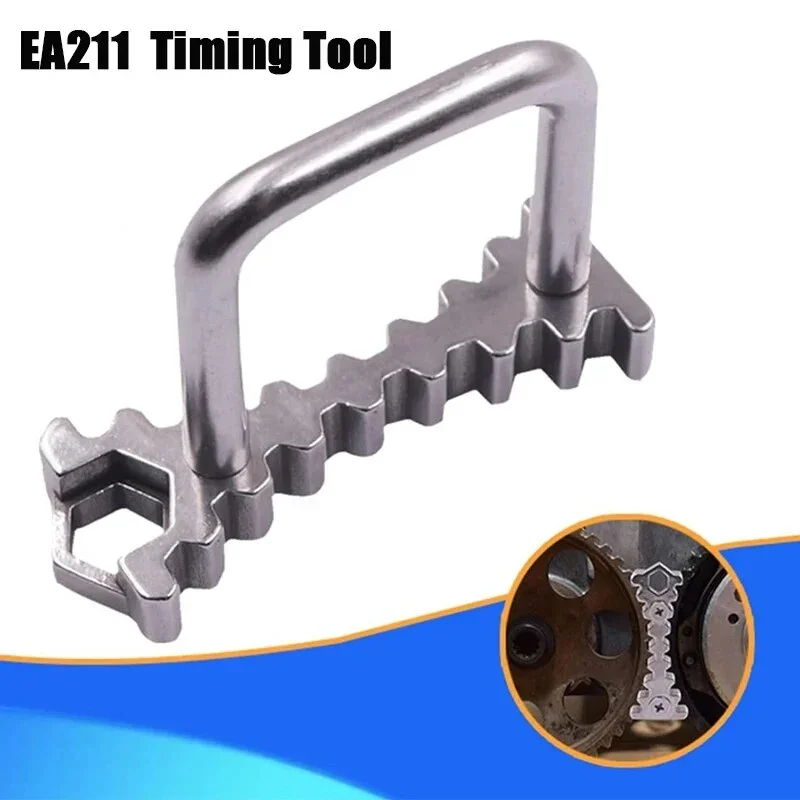 EA211 Camshaft Retainer Wrench Alloy Steel Car Timing Tool Universal Belt Pulley Locking Tool For Audi Skoda 1.4T/1.4/1.5/1.6