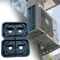 4x Air Conditioning External Unit Non Vibration Pad Non Slip Stand Cushion Damping Pad for Outdoor Unit split Condenser