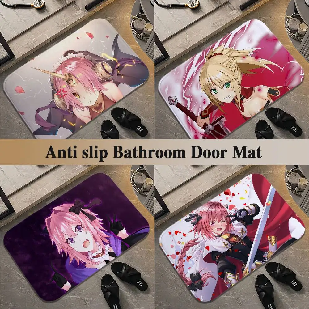 

Fate Apocrypha Astolfo Floor Mat Printed Large Carpets Room And Bedroom Carpets Bathroom Anti Slip Door MATS Small Carpets