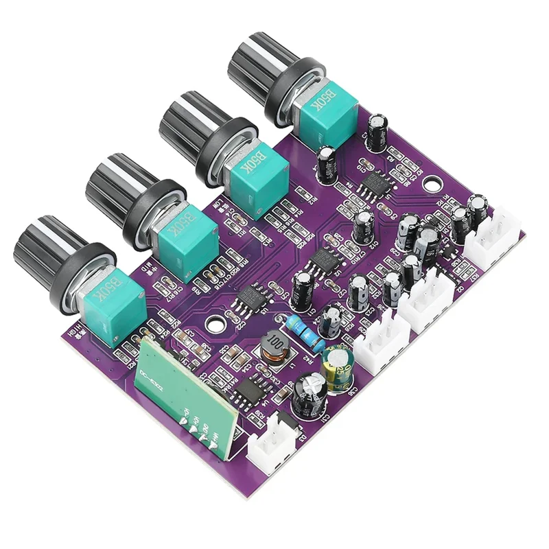 ABAC-DC 9-29V Audio Mixer Preamp Board Gain Front-End Tuning Amplification Board TINE553 Amplifier Board