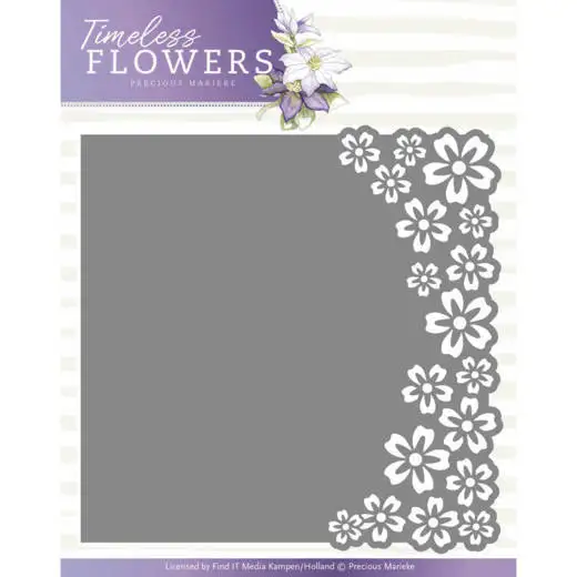 1pc Piggy Craft metal cutting dies cut die mold Flower border frame Scrapbook paper craft mold blade punch stencils dies