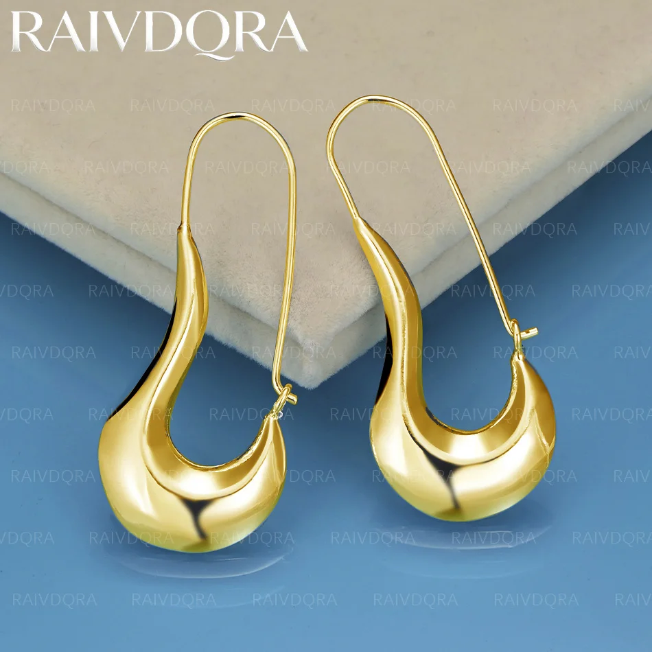 18K Gold Plated Earrings Pin Hoop Earrings For Women Fashion Charm Trend Party Charm And Daily Wear
