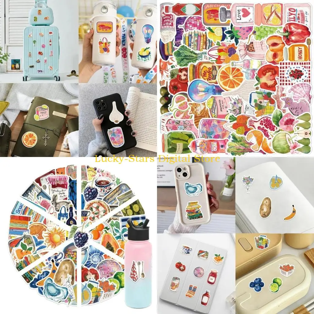 

T3EE Multiuse Graffiti Art Stickers Set of 50 PVC Decals for Personalizing School Supplies and Tools