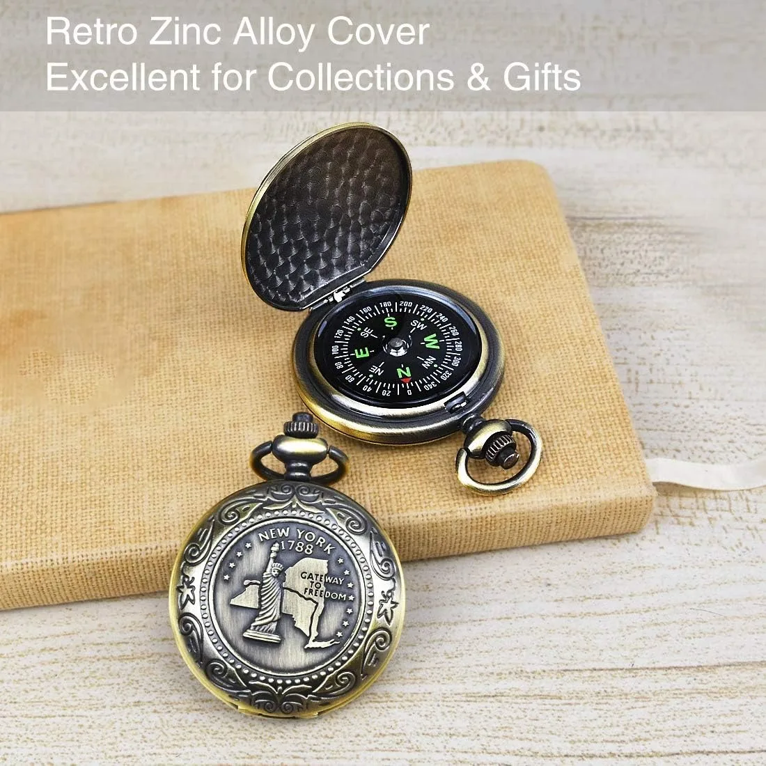 1 Pc Classic Compass for Hiking, Camping, Motoring, Boating, Backpacking, Gift and Collection