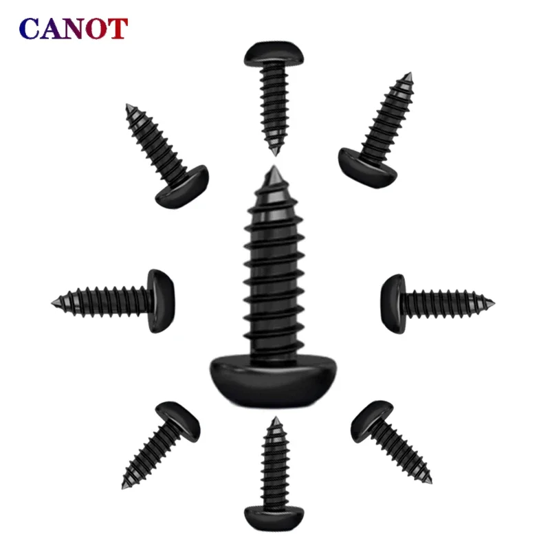 Hex Hexagon Socket Self Tapping Screw M3 M4 M5 M6 Grade 8.8 Black Carbon Steel Button Round Pan Head wood Screws