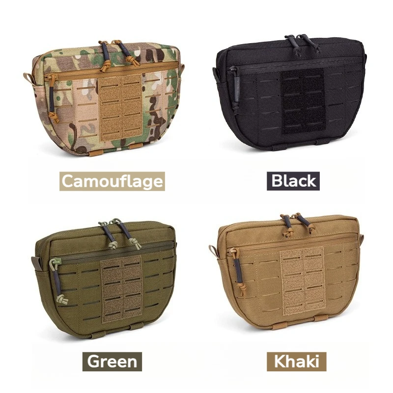 

Hunting Storage Bag with MOLLE System Tactical Chest Hanging Miscellaneous Bag Vest Front Lower Hanging Hanging Accessory Bag