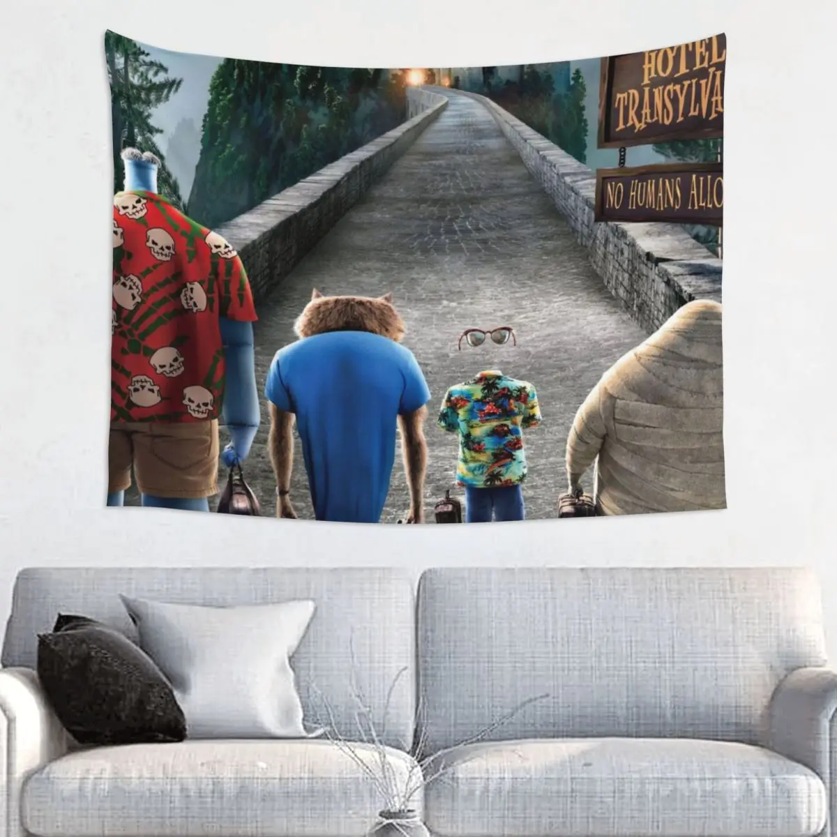 Hotel Transylvania Tapestry Room Decor Aesthetic Meme Tapestries Home Banners