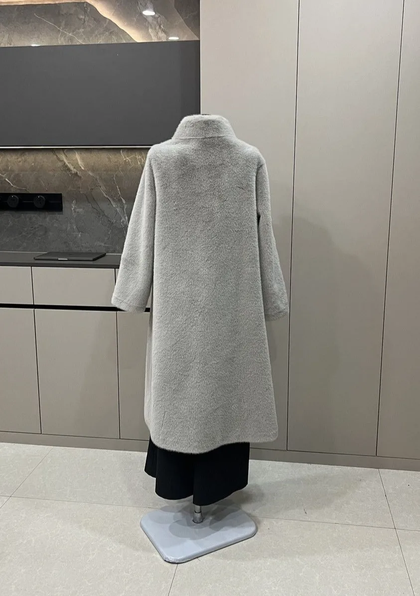 Cappotti di visone in pelliccia sintetica da donna in stile vecchio a forma di tubo all'aperto Mamma in stile europeo Crop Trim Personalità pura Decorazione bar Punta tinta