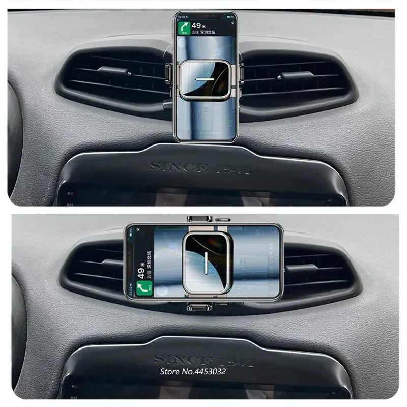 قاعدة حامل هاتف السيارة لأودي Q7 Q8 4M 2019-2023 حامل قابل للدوران يتصاعد بيد واحدة ملحقات قوس التشغيل