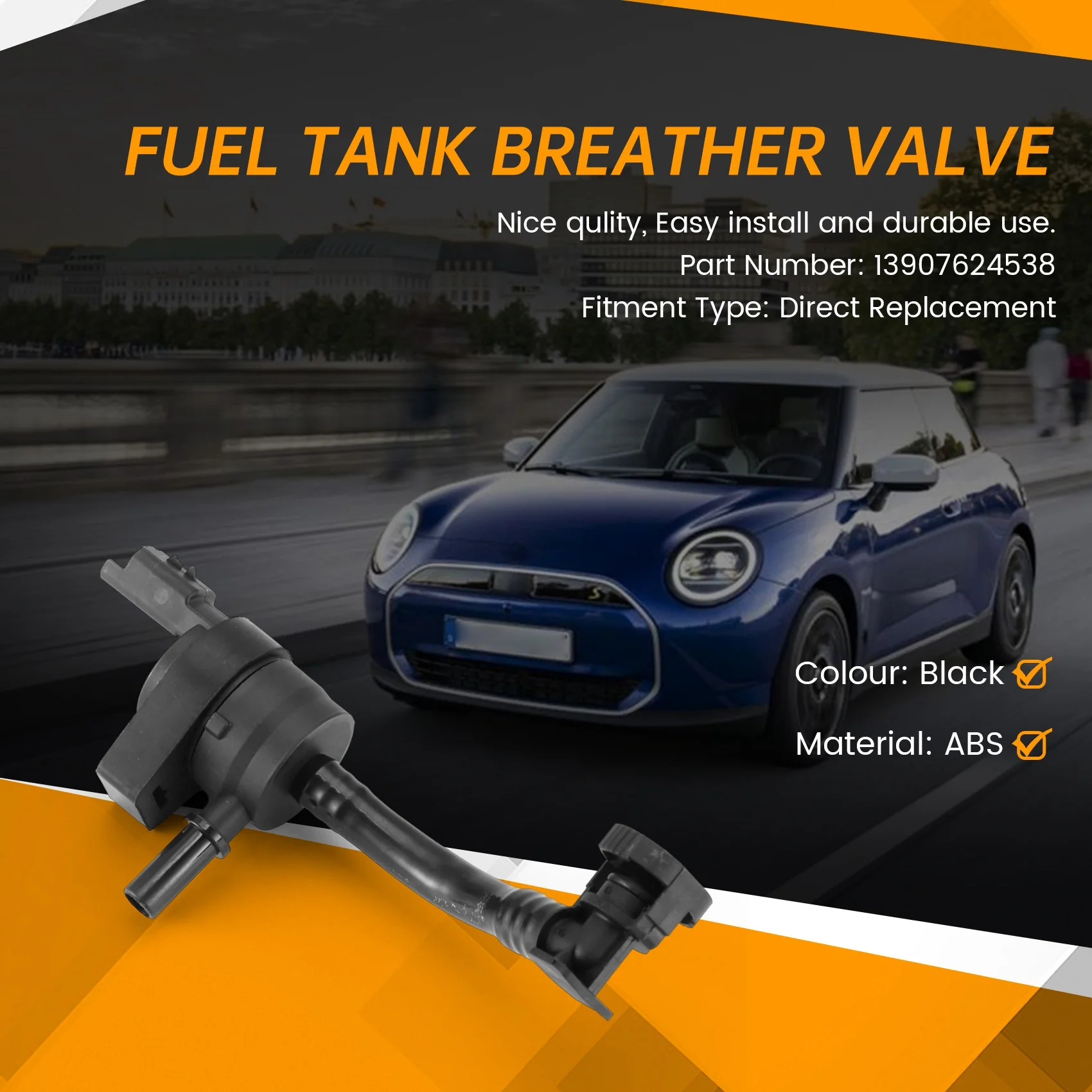 WF-13907624538 Fuel Tank Breather Valve For BMW Mini Cooper One R55 R56 N12 N16
