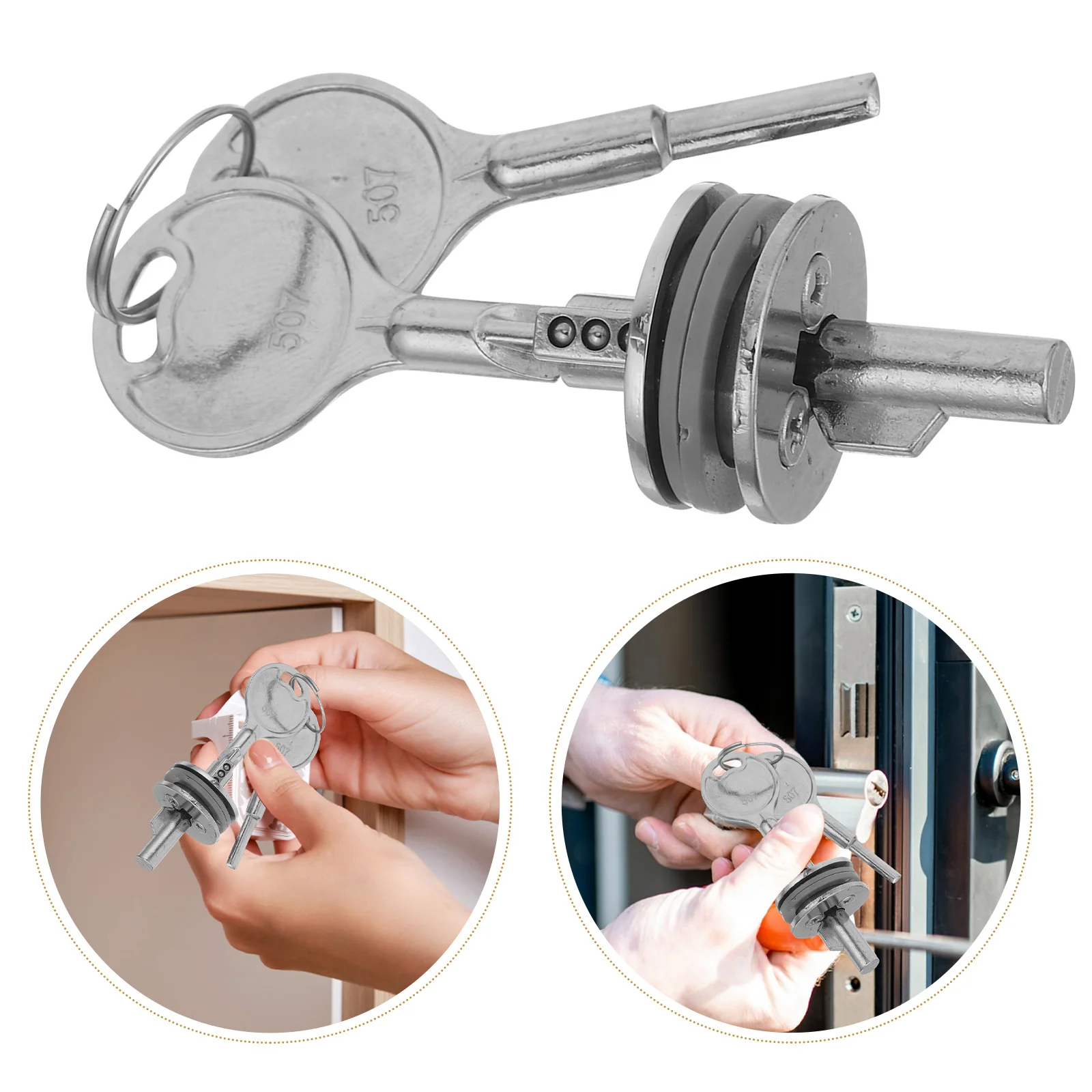 

Glass Door Zinc Alloy Refrigerator Cabinet Lock For Sliding Glass Doors Display Cases Mini Fridge Freezer Replacement Part