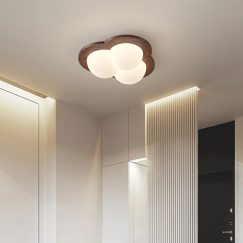 Wooden Cloud Love Star Shape Ceiling Lights Creative LED Ceiling Lamps for Living Room Children's Bedroom Study Home Decor Lamp