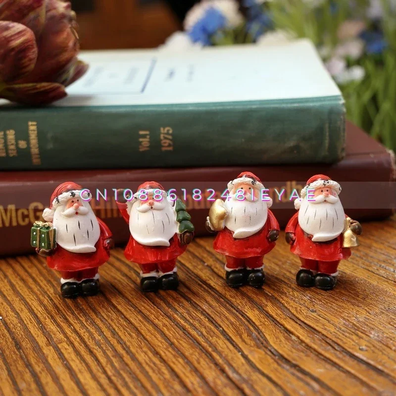 

Cute Santa Claus Resin Dwarf Desktop Ornaments Gift Photography Decoration Props Festive Atmosphere Ornaments
