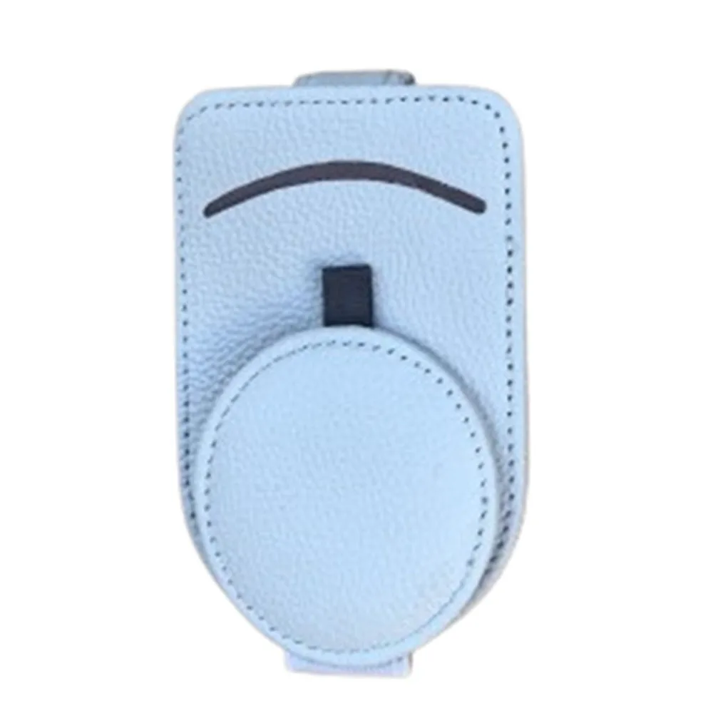

Cowhide Leather Car Glasses Clips Magnetic Multifunctional Storage Sun Visor Sunglasses Frame Wear-Resistant Compact Size