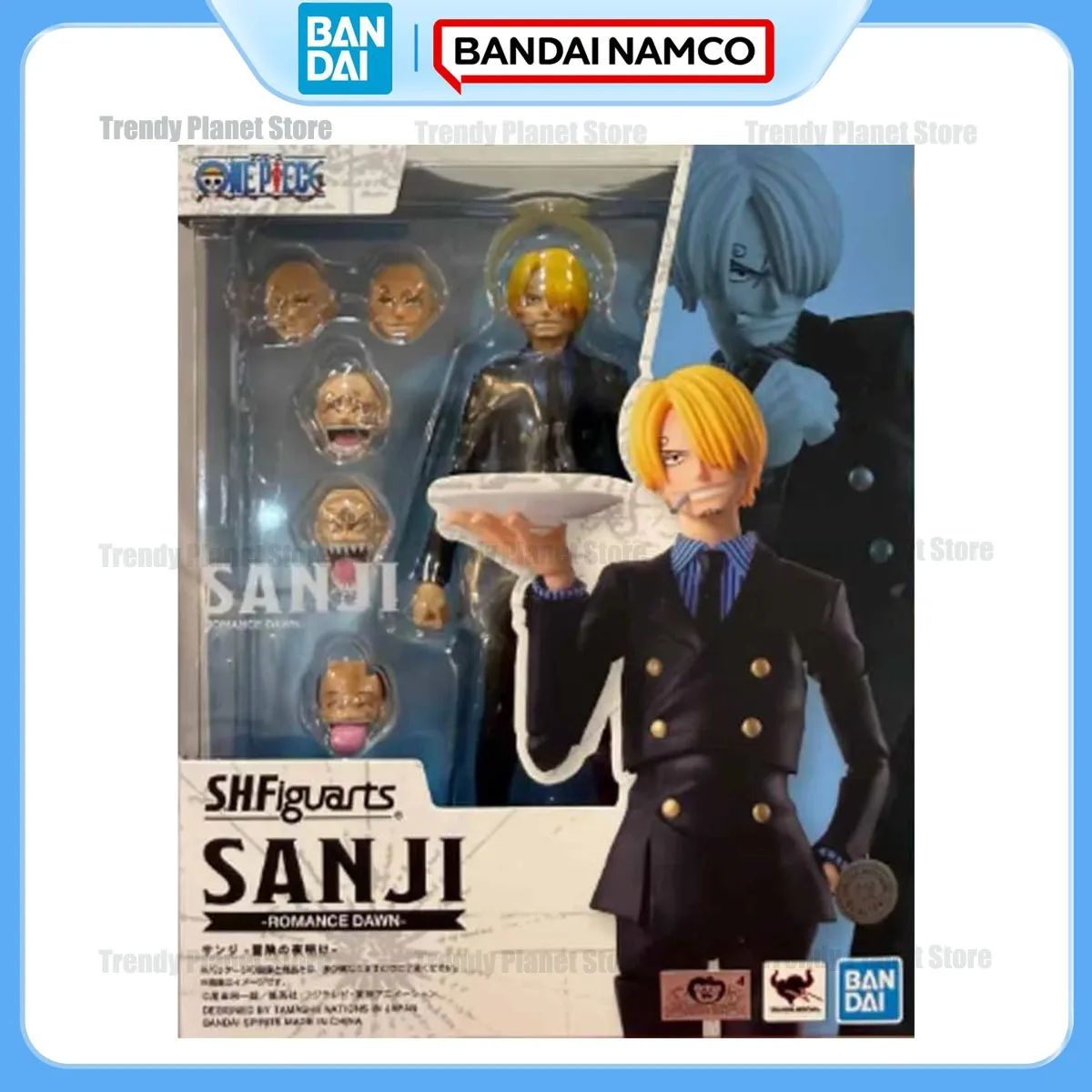 

BANDAI S.H.Figuarts (SHF) Action Figure: Sanji "The Prelude To Adventure" Ver. (One Piece) - Anime Collectible Model & Gift