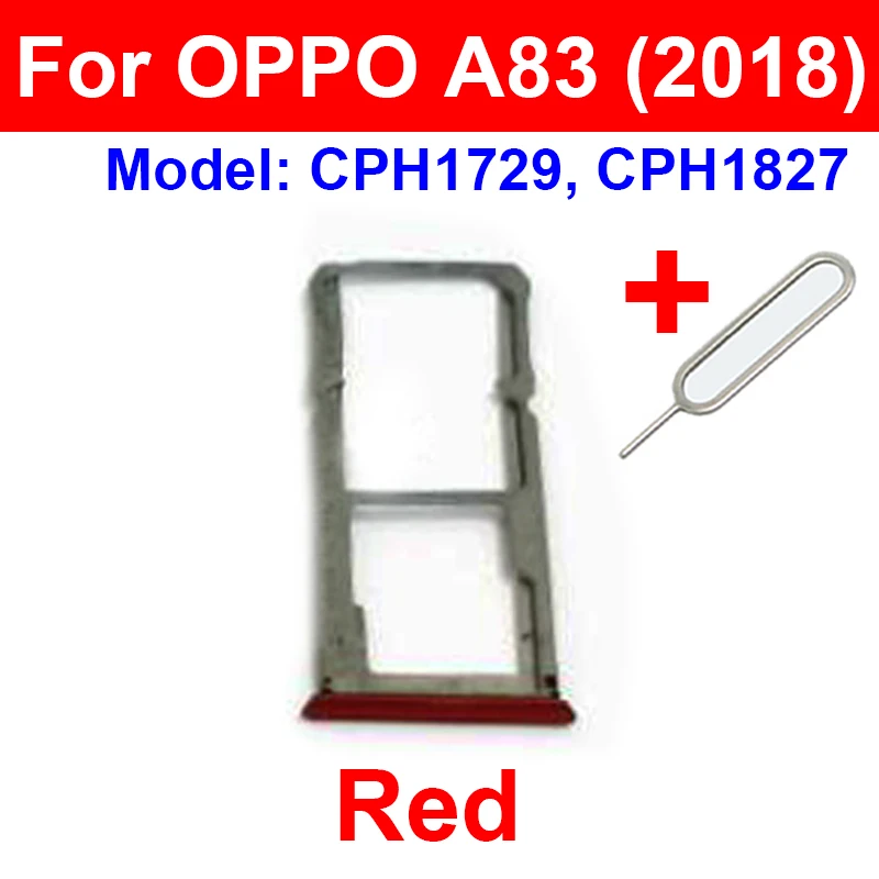 For OPPO A76 A77 A77s A78 4G 5G (2022) A83 (2018) SD Card Slot Adapter Sim Card Tray Holder Reader Replacement Repair Parts