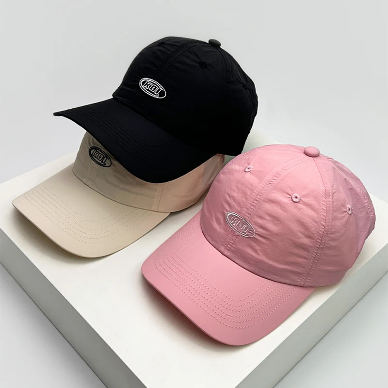 

New Men Woman Quick Drying Simple Letter Embroidery Baseball Hats Breathable Outdoor Sunshade Snapback Caps Versatile Fashion