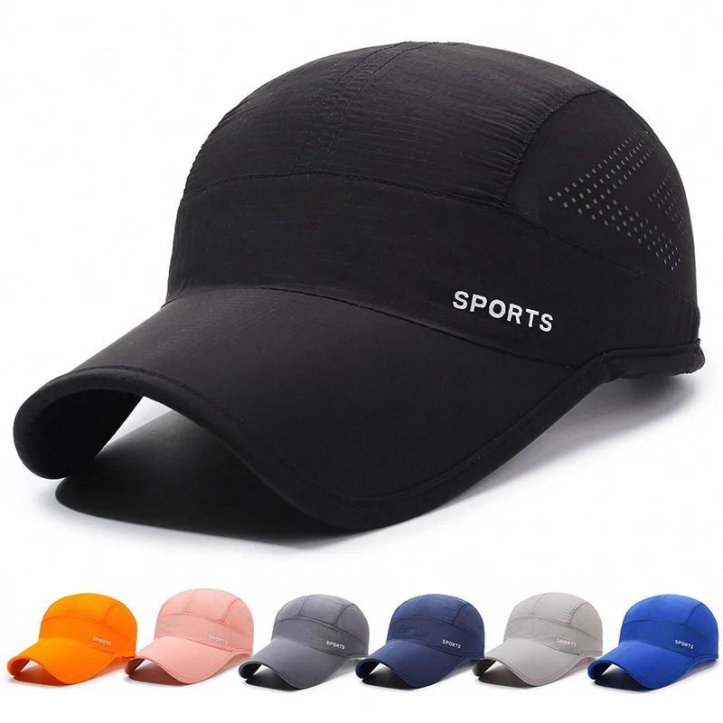 

New For And Women Spring Summer Fahion Meh Outdoor Sport Trendy Quick Dry Sun Hat Baeball Workout Sport Cap
